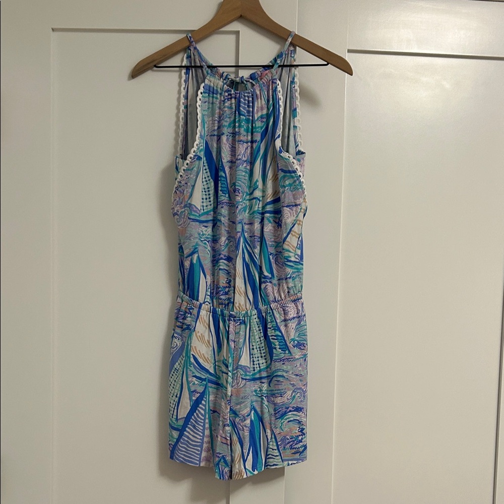Lilly Pulitzer Blue and Purple Romper